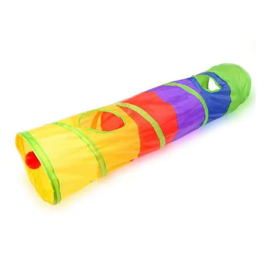 Cat Tunnel Pet Tube Collapsible Play Toy Indoor Outdoor Kitty Puppy Toys for Puzzle Exercising Training